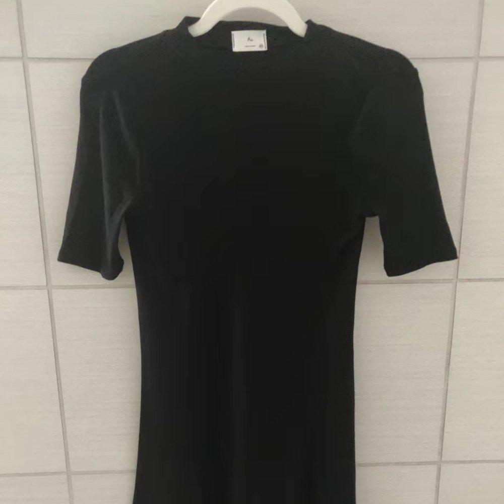 Size S Black Women Tee Dress - Made in Korea